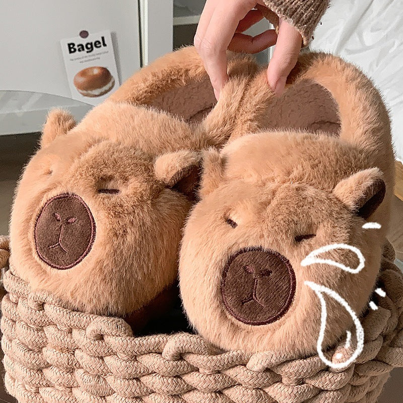 Pluszowe kapcie Capybara – miękkie i wyjątkowo wygodne