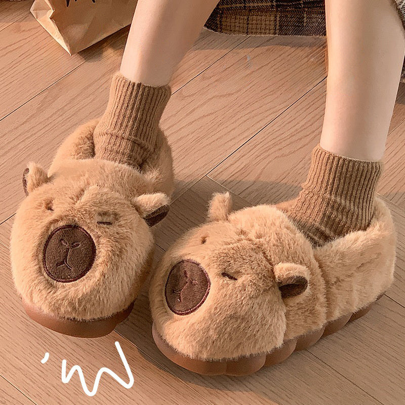 Pluszowe kapcie Capybara – miękkie i wyjątkowo wygodne