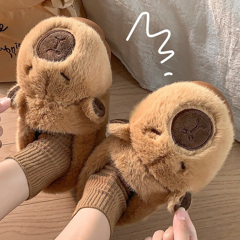 Pluszowe kapcie Capybara – miękkie i wyjątkowo wygodne